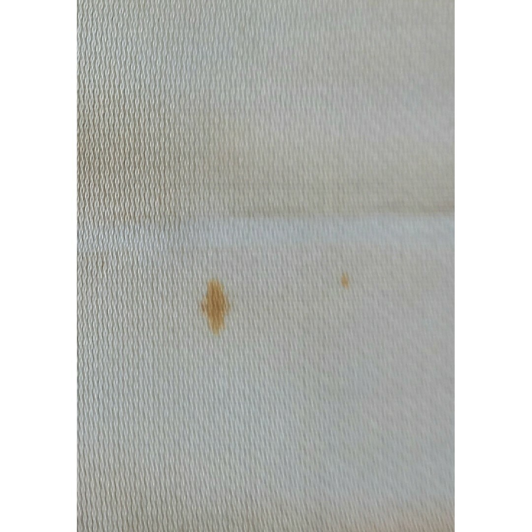 袋帯　六通　銀白　正絹 レディースの水着/浴衣(帯)の商品写真