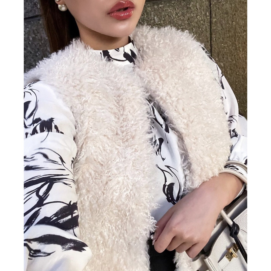 シェリエ sheller ニードルファージレ IVORY - 毛皮/ファーコート シェリエ sheller ニードルファージレ IVORY - 毛皮/ファーコート