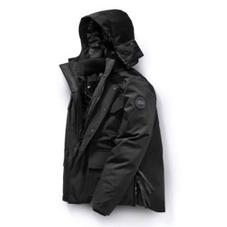 カナダグース(CANADA GOOSE)のカナダグース メイトランド BLACK LABEL Mサイズ メンズ ダウン 黒(ダウンジャケット)