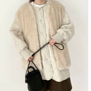 ローリーズファーム(LOWRYS FARM)の新品未使用　LOWRYS FARM　ベストつきブルゾン(モッズコート)