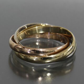 カルティエ(Cartier)のカルティエ トリニティ リング 10号 K18 スリーカラー 2.5mm幅 指輪(リング(指輪))