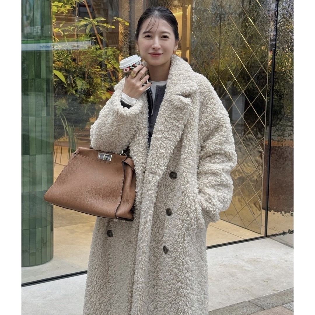 CLANE(クラネ)の新品 CLANE クラネ DOUBLE LONG BOA COAT レディースのジャケット/アウター(ロングコート)の商品写真