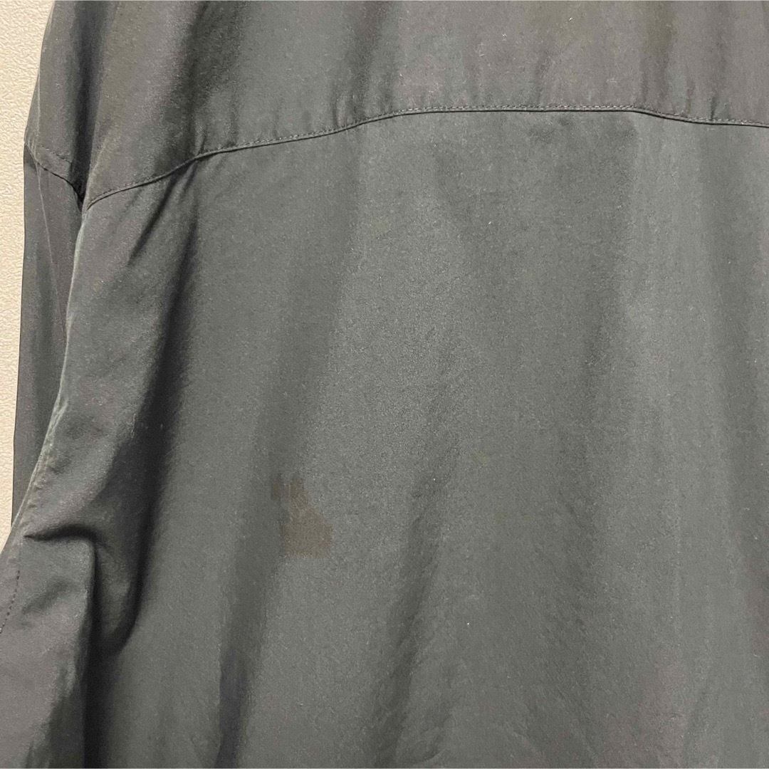 ck Calvin Klein(シーケーカルバンクライン)の【ヴィンテージ】ネクタイシャツ CKカルバンクライン 比翼ボタン ブラック L メンズのトップス(シャツ)の商品写真