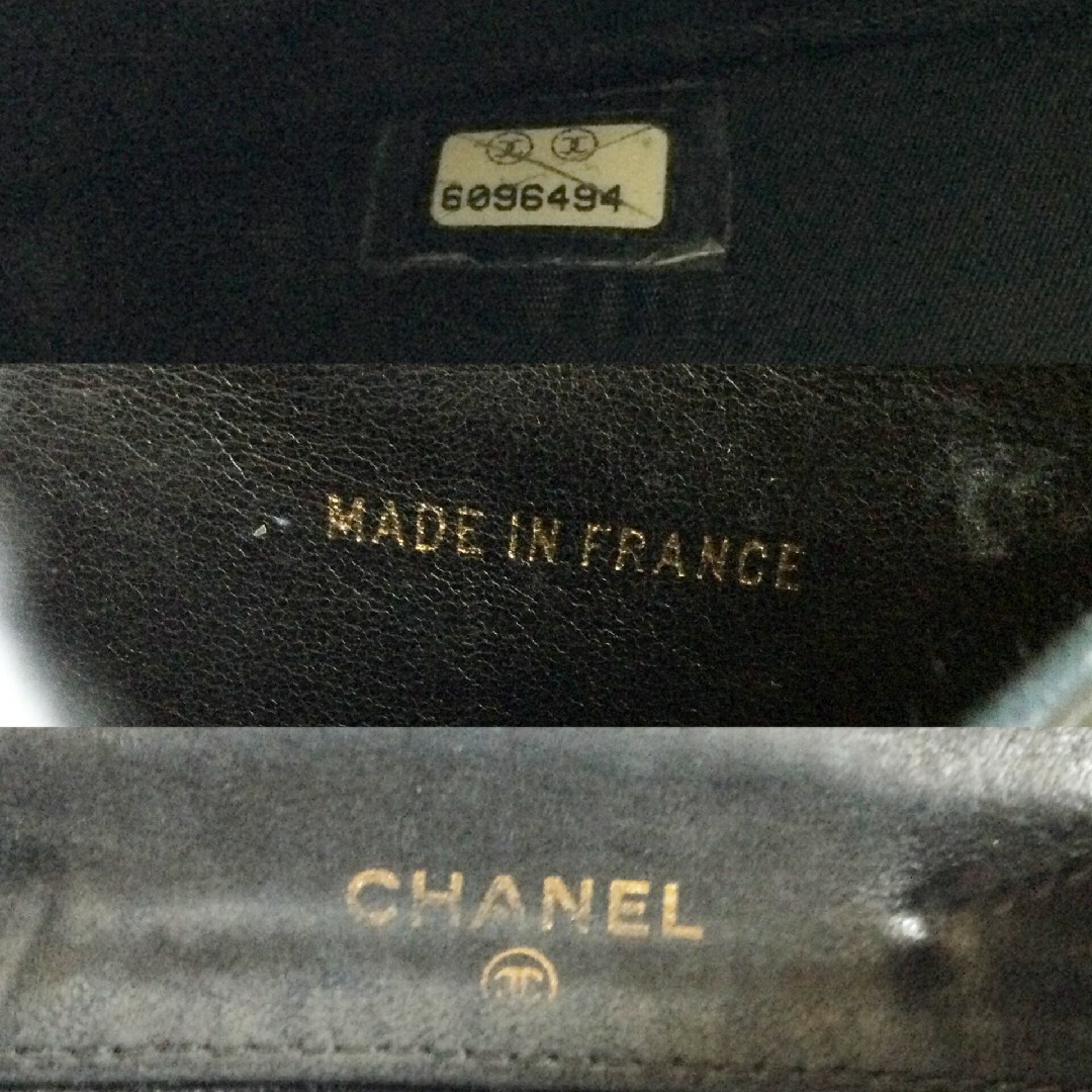 CHANEL(シャネル)の美品CHANEL シャネル ココマーク キャビアスキン 二つ折り 財布 ブラック レディースのファッション小物(財布)の商品写真