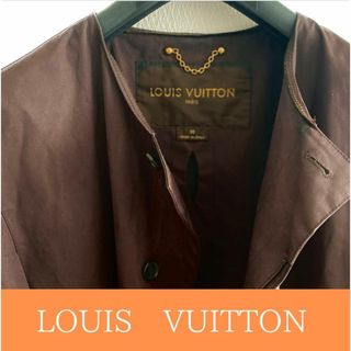 ルイヴィトン(LOUIS VUITTON)のルイヴィトン　ノーカラーコート 　ダミエ　メンズ　サイズ　50   ジャケット(ステンカラーコート)