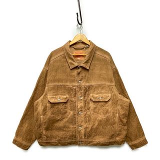 ステューシー(STUSSY)のSTUSSY ステューシー 23AW × Levis リーバイス DYED JACQUARD TRUCKER JACKET 2nd タイプ ジャケット ブラウン系 XXL 正規品 / 33136(その他)