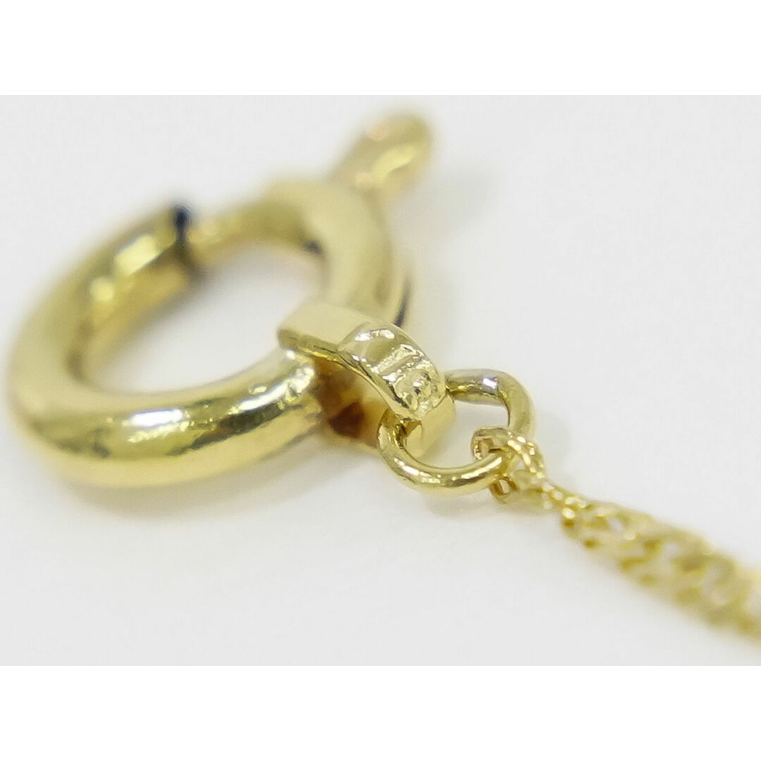 本物 ハート モチーフ ダイヤモンド 1.00ct K18 YG ネックレス ペンダント イエローゴールド アクセサリー ジュエリー 中古 レディースのアクセサリー(ネックレス)の商品写真