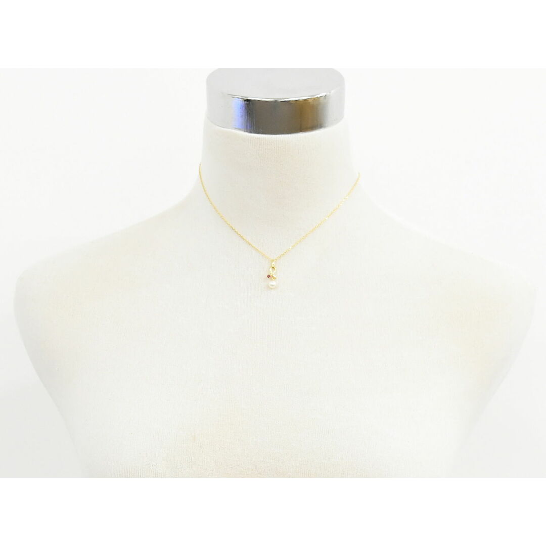MIKIMOTO - 本物 ミキモト MIKIMOTO パール 5.2mm ルビー K18 YG MIKIMOTO - 本物 ミキモト MIKIMOTO パール 5.2mm ルビー K18 YG