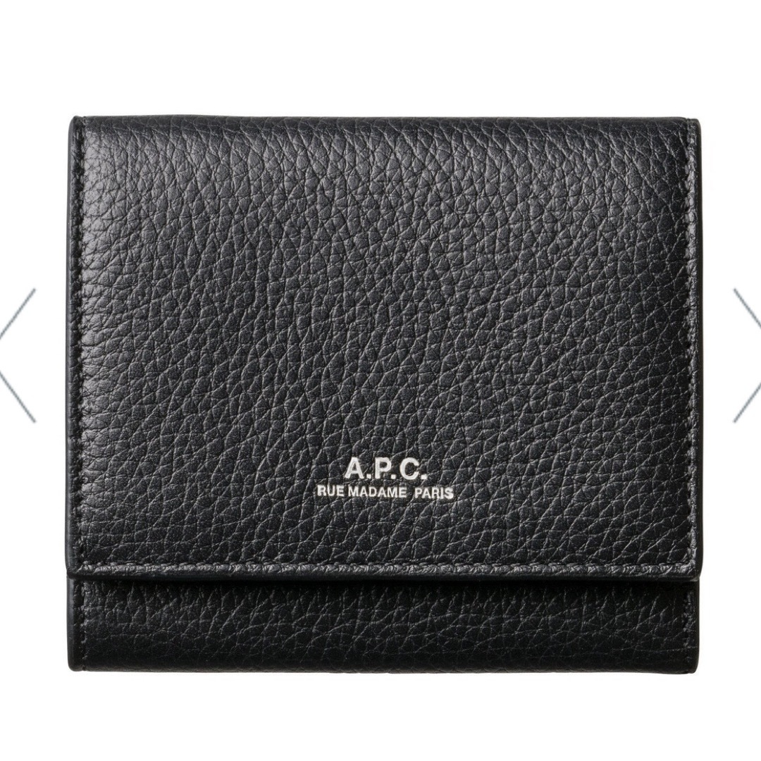 ファッション小物A.P.C グレインレザー 三つ折り財布