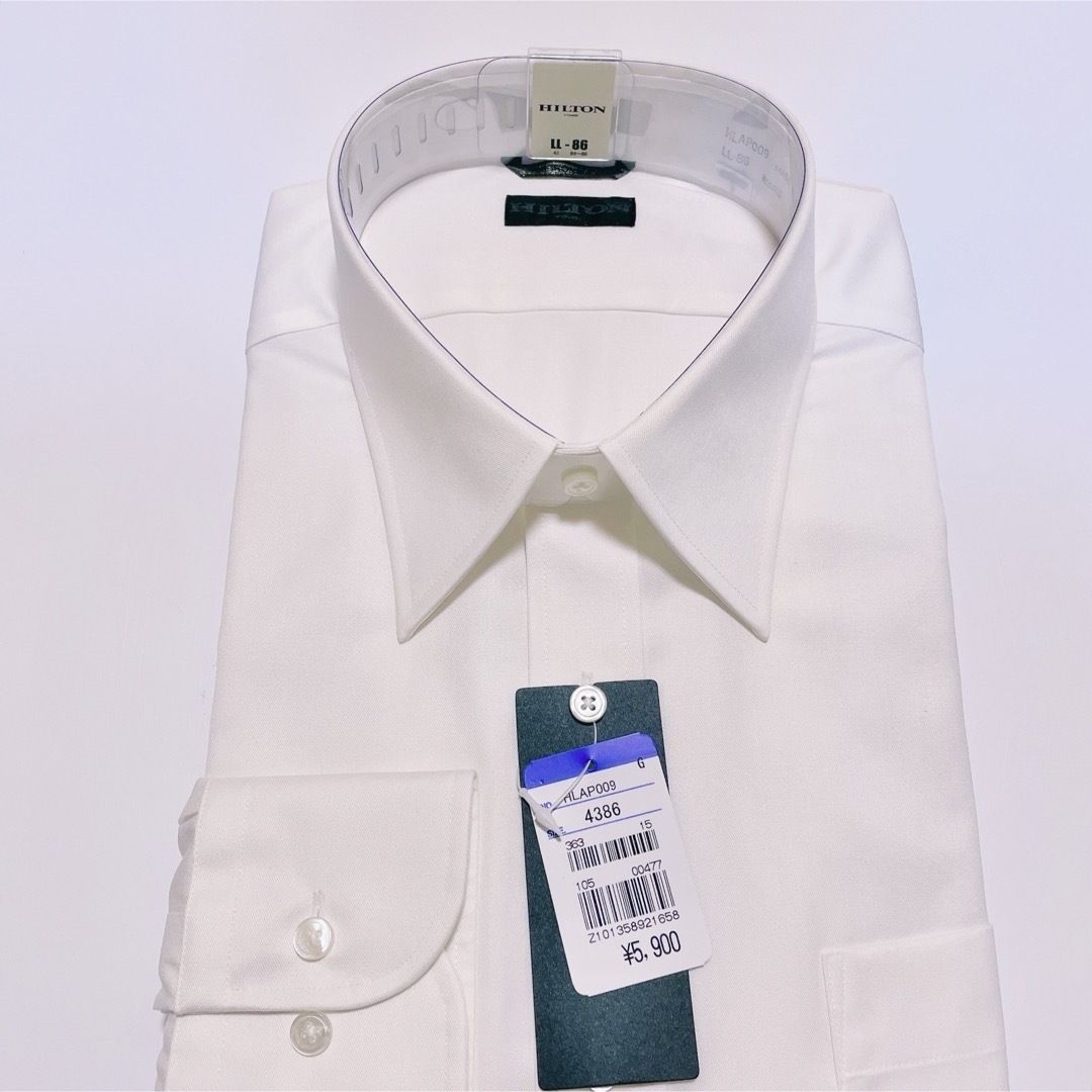 青山(アオヤマ)のおまとめ　洋服の青山　綿100 ノーアイロンMAX ワイシャツ　LL 43-86 メンズのトップス(シャツ)の商品写真