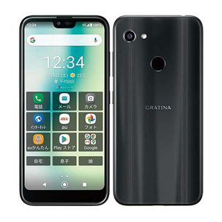 キョウセラ(京セラ)の【中古】 KYV48 GRATINA ブラック 本体 au スマホ  【送料無料】 kyv48bk7mtm(スマートフォン本体)