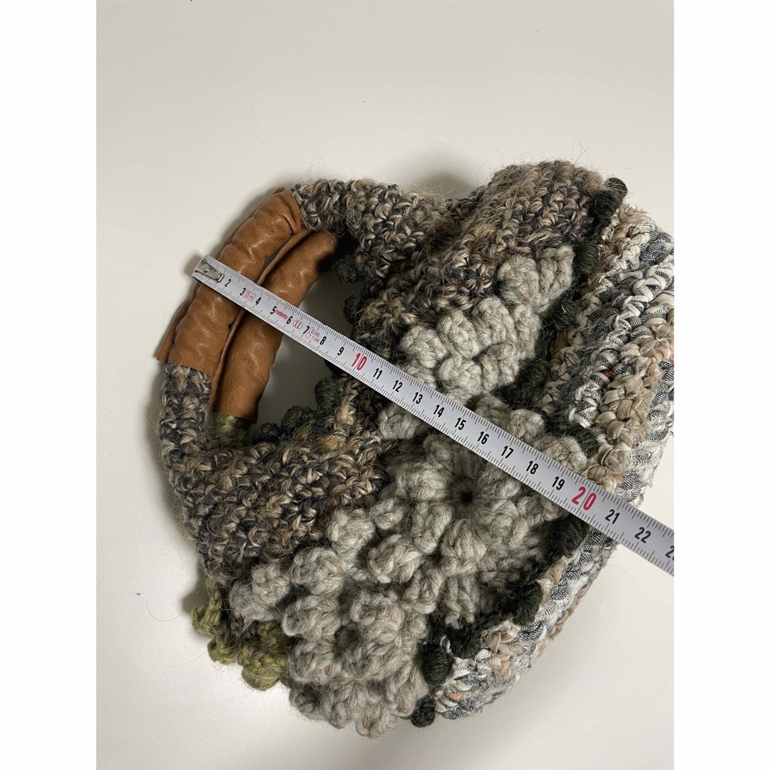新品未使用　ハンドメイド　浜村花恵　lente-knit ニット編みバッグ ハンドメイドのファッション小物(バッグ)の商品写真