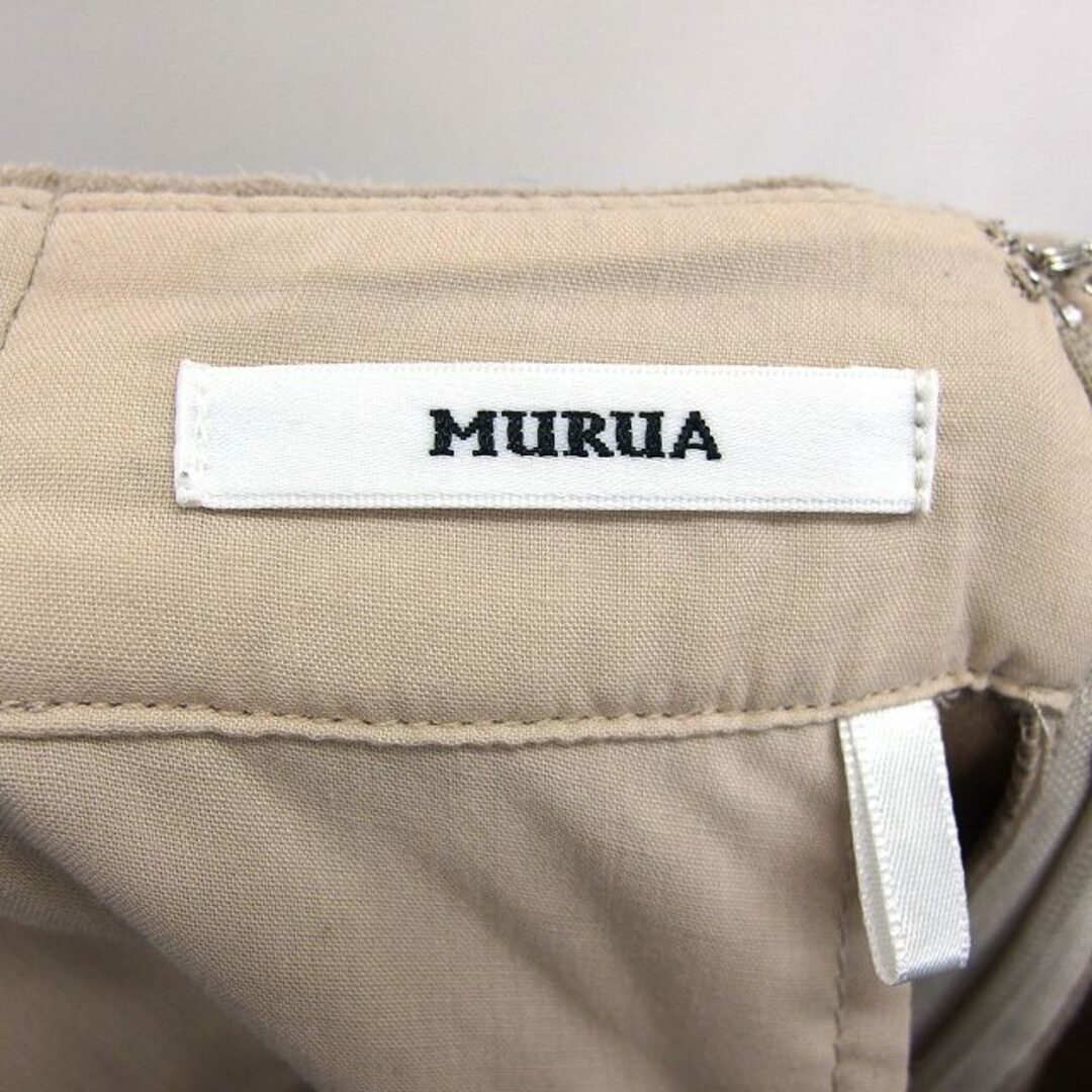MURUA(ムルーア)のムルーア MURUA フレア パンツ ベルボトム 無地 シンプル シーム加工 レディースのパンツ(その他)の商品写真