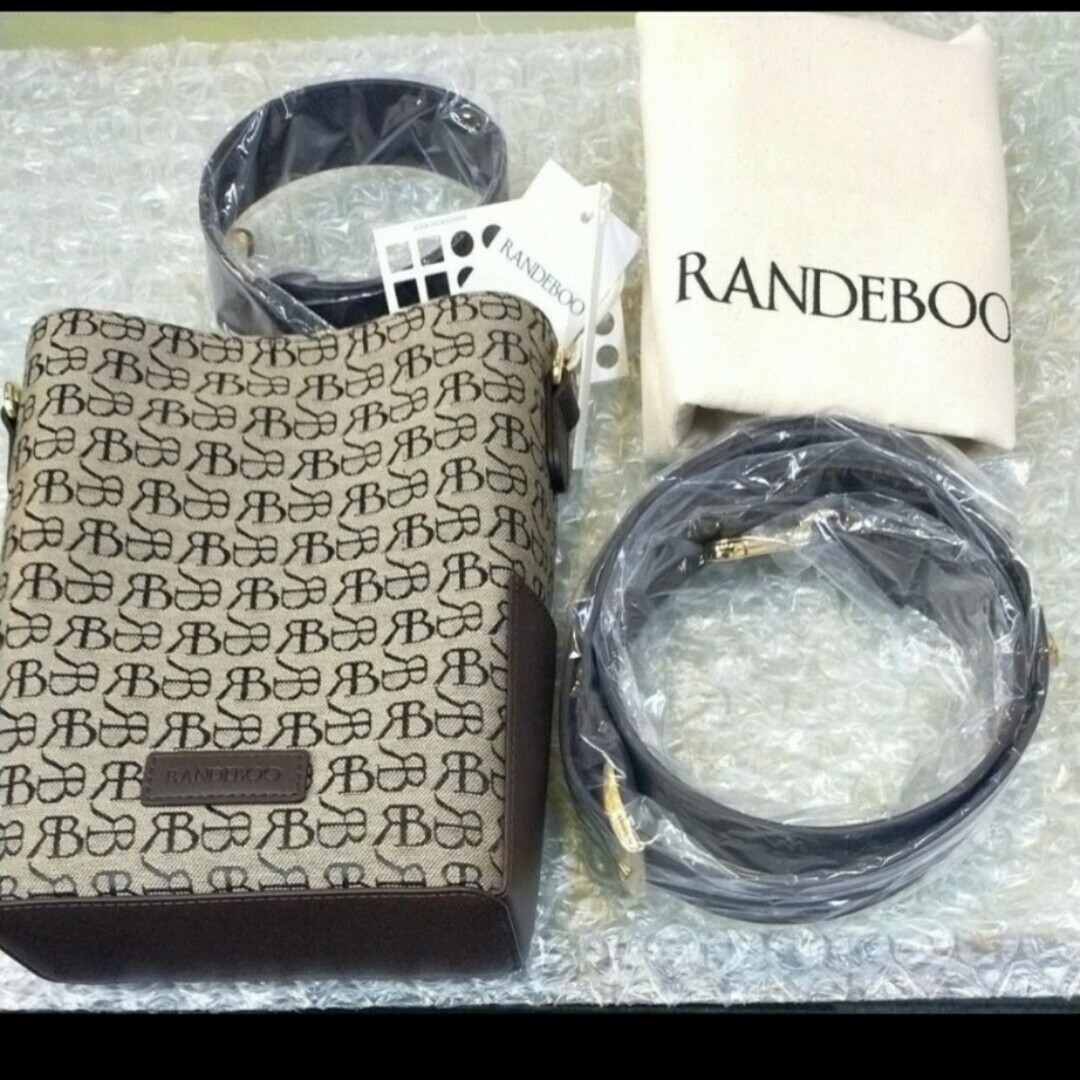 RANDEBOO(ランデブー)のランデブー モノグラム ショルダー ハンド バッグ　darkbrown レディースのバッグ(ショルダーバッグ)の商品写真