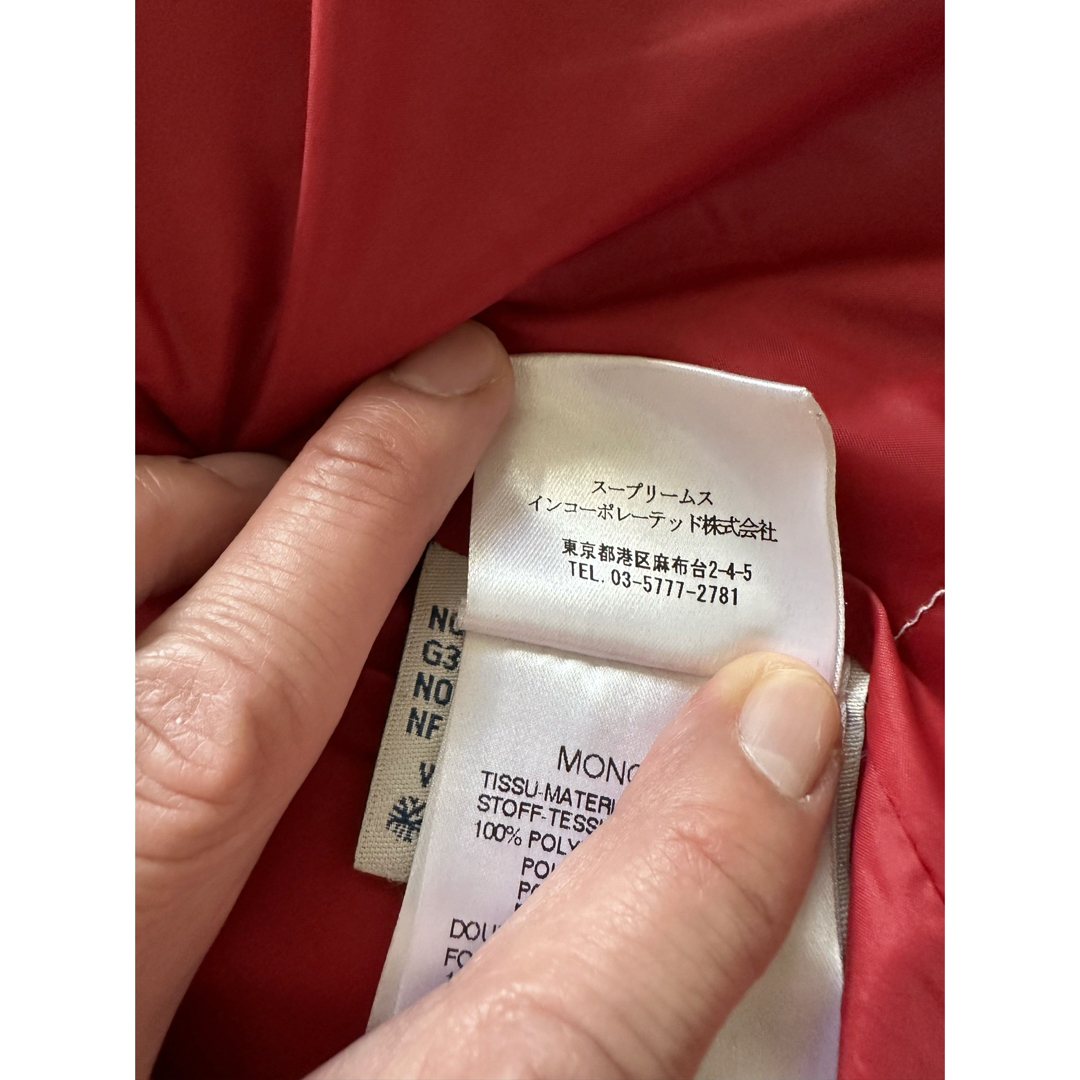 MONCLER - モンクレール MONCLER ダウン 赤 サイズ:1の通販 by MONCLER - モンクレール MONCLER ダウン 赤 サイズ:1の通販 by