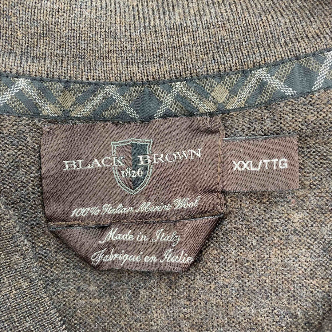 BLACK BROWN メンズ  ニット ポロ襟 セーター メンズのトップス(ニット/セーター)の商品写真