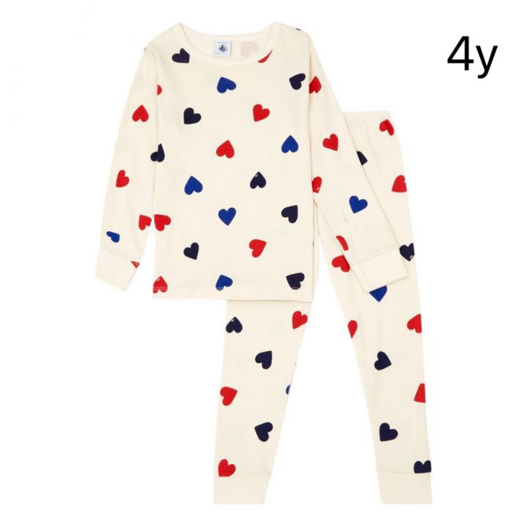 petit bateau ボーダー パジャマ 4y