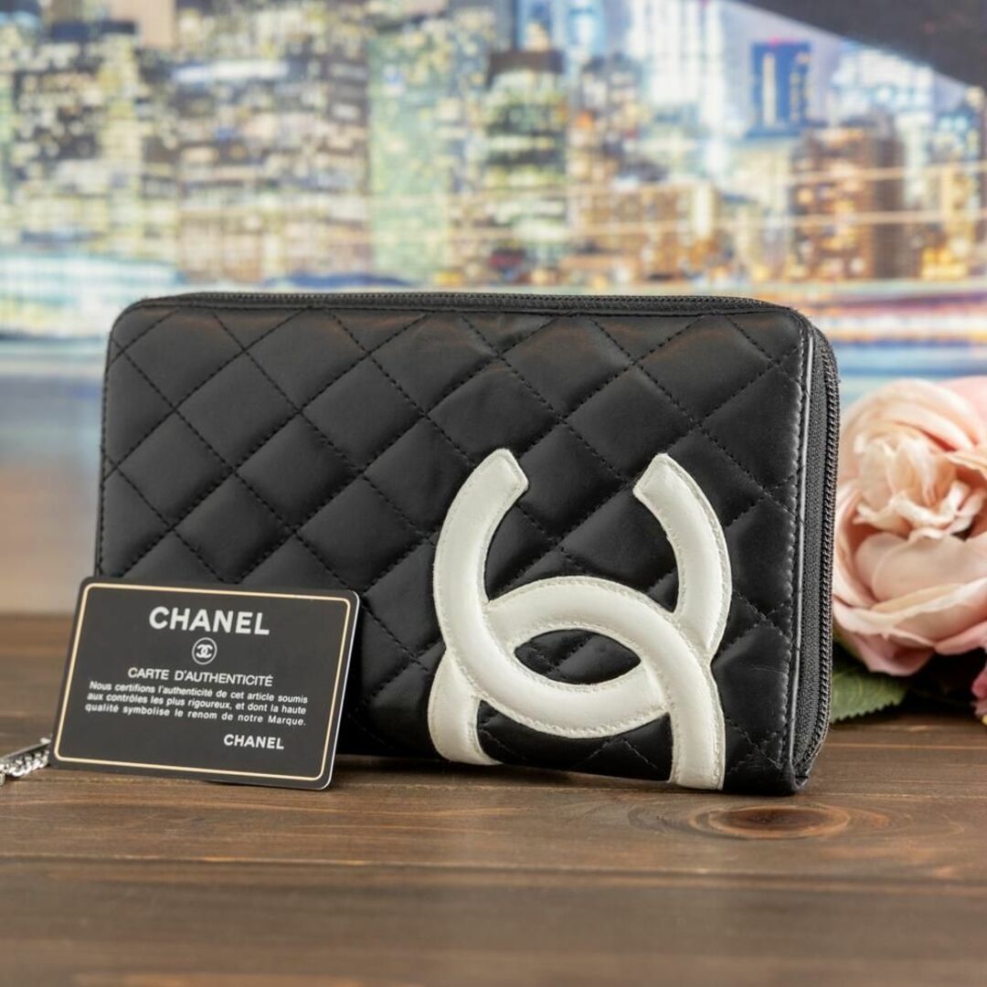 アウトレットの商品特価 CHANEL カンボンライン マトラッセ ラウンド ...