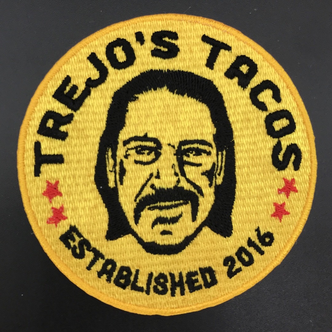 オレンジ系 TOREJO'S TACOS ダニー・トレホ アイロンワッペン -3 自動車/バイクのバイク(装備/装具)の商品写真