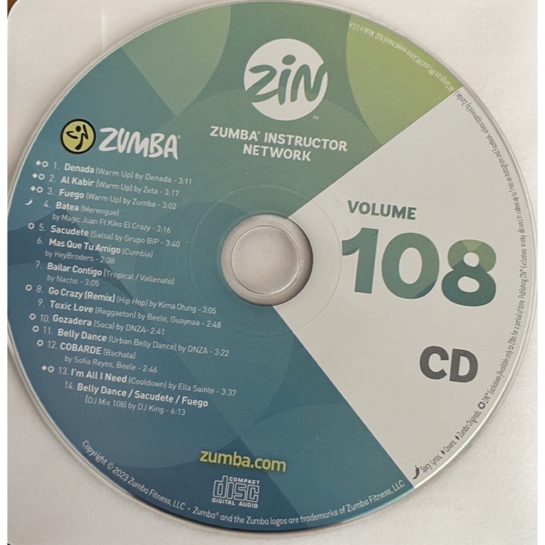 Zumba ズンバ zin108 DVD - スポーツ・フィットネス