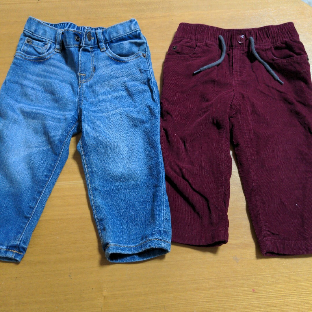 babyGAP シャツ（80cm）デニムパンツ （90cm） 2点セット