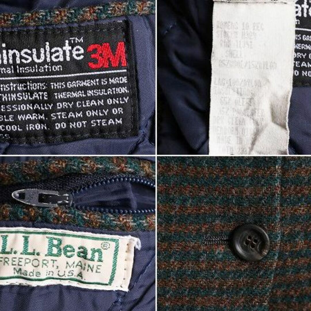 L.L.Bean - 80s USA製 エルエルビーン ツイード テーラード ジャケット