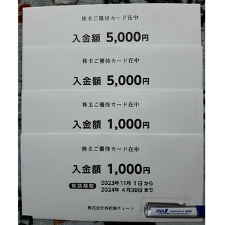 ニシマツヤ(西松屋)の西松屋 株主優待カード 12,000円分(その他)