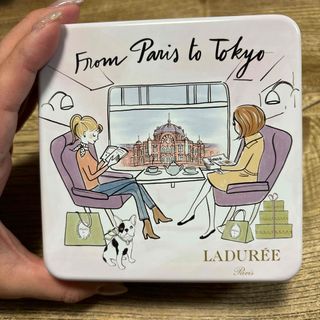 ラデュレ(LADUREE)のLADUREE 缶ケース　ピンク(小物入れ)