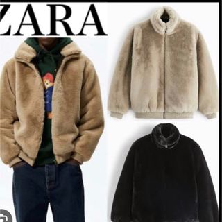 ザラ(ZARA)の最終値下げ！！【完売品】ZARA メンズ　コート　フェイクファー　モコモコ(その他)