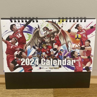 2024年　卓上カレンダー　バレーボール日本代表(カレンダー/スケジュール)