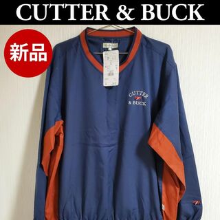 CUTTER&BUCK カッターアンドバック  長袖 Vネック  L【k92】(ニット/セーター)