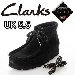 クラークス(Clarks)の新品■クラークス レディース ワラビー ブーツ GORE-TEX UK5.5 黒(ブーツ)