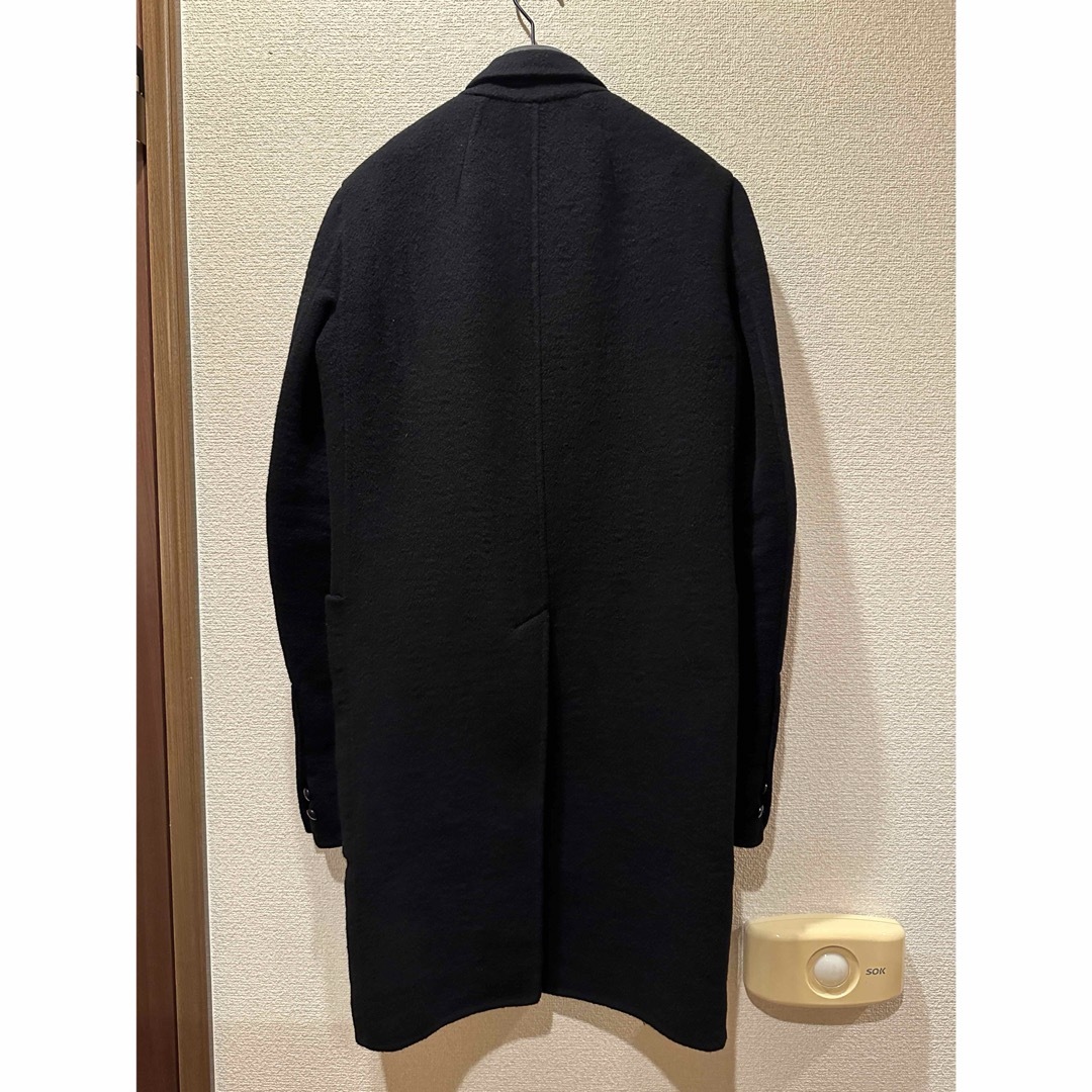 Rick Owens(リックオウエンス)のRick Owens cashmere coat 46 ブラック メンズのジャケット/アウター(チェスターコート)の商品写真