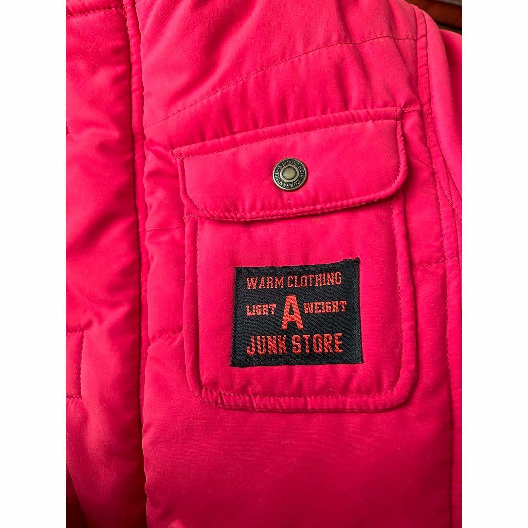 JUNK STORE(ジャンクストアー)の美品♡JUNK STORE  ダウン　ジャンバー　子供　キッズ130 赤 キッズ/ベビー/マタニティのキッズ服男の子用(90cm~)(ジャケット/上着)の商品写真