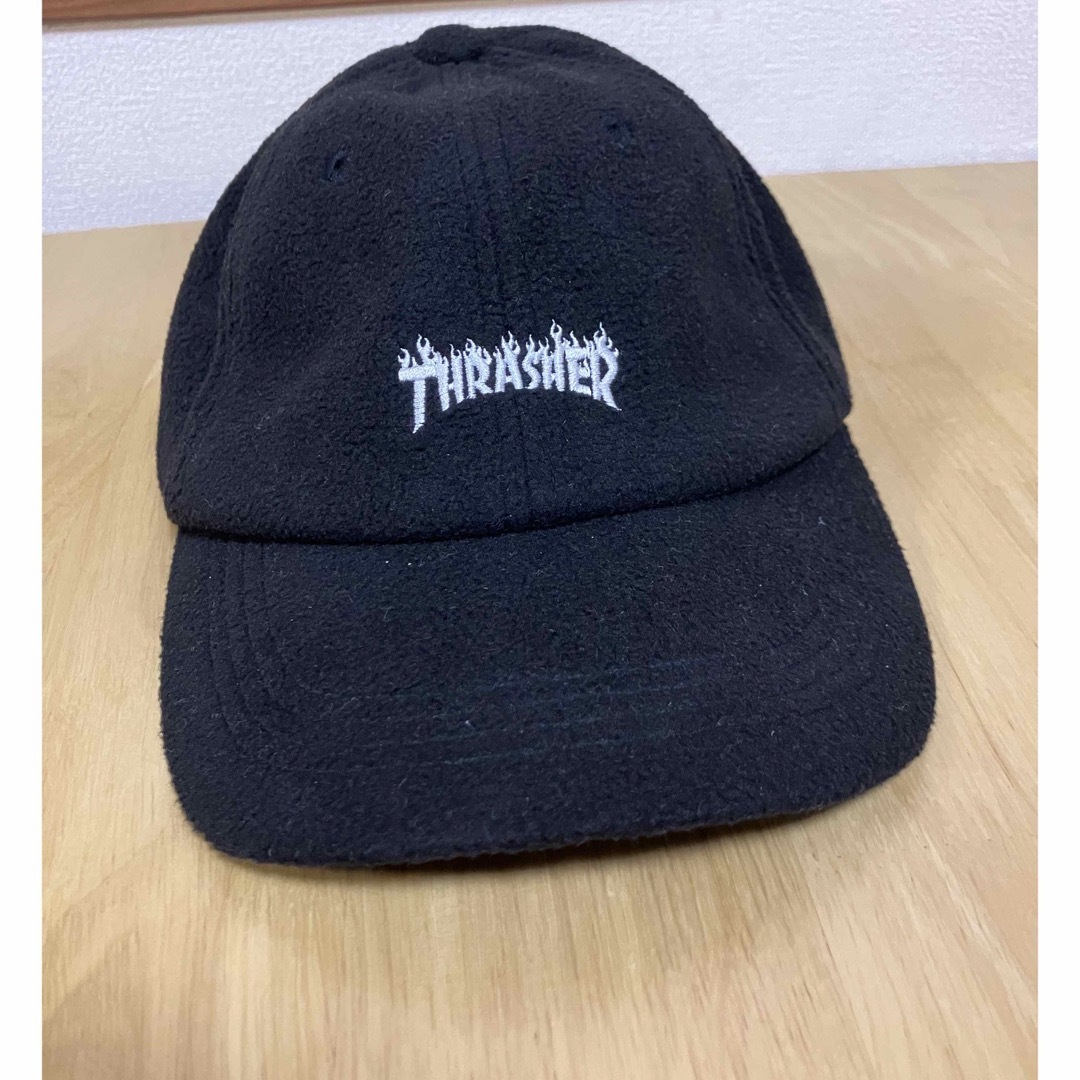 THRASHER(スラッシャー)のTHRASHER ロゴボアキャップ　BLK  メンズの帽子(キャップ)の商品写真