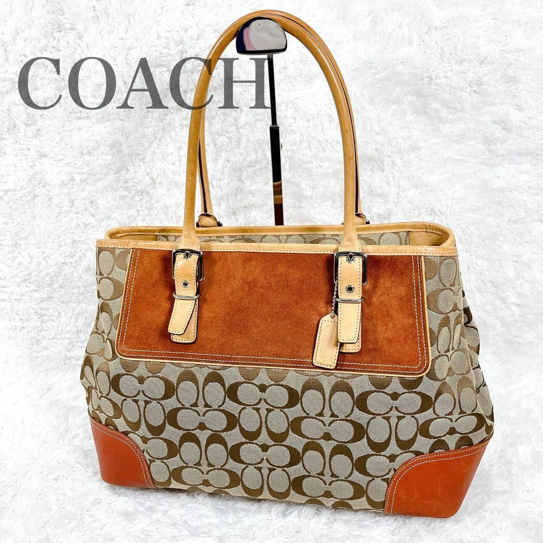 COACH - コーチ トートバッグ ショルダー シグネチャー キャンバス