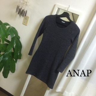 アナップ(ANAP)のリブワンピース(ひざ丈ワンピース)