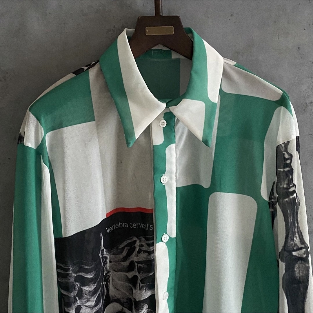 新品 23SS yohei ohno ヨウヘイオオノ グラフィックシャツ レディースのトップス(シャツ/ブラウス(長袖/七分))の商品写真