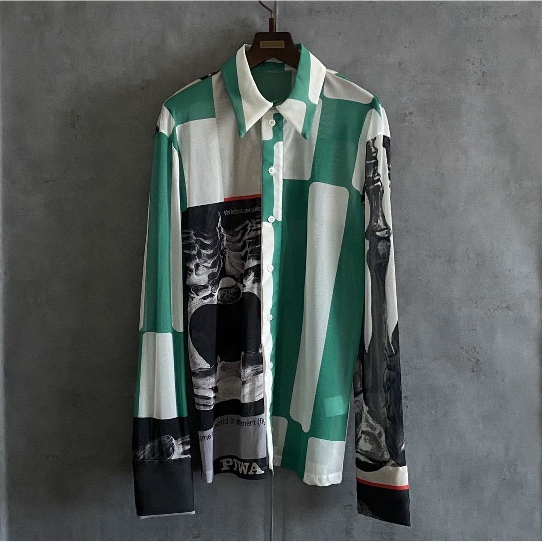 新品 23SS yohei ohno ヨウヘイオオノ グラフィックシャツ レディースのトップス(シャツ/ブラウス(長袖/七分))の商品写真