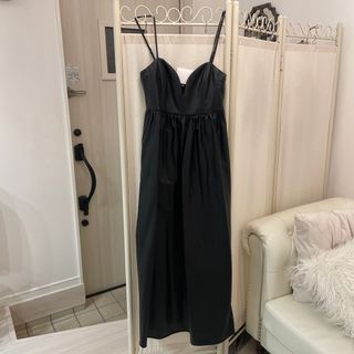 ザラ(ZARA)のZARA フェイクレザーワンピ　S(ロングワンピース/マキシワンピース)