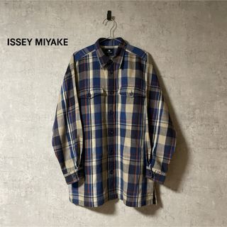 イッセイミヤケ(ISSEY MIYAKE)のISSEY MIYAKE イッセイミヤケ 90s ビンテージ チェックシャツ(シャツ)