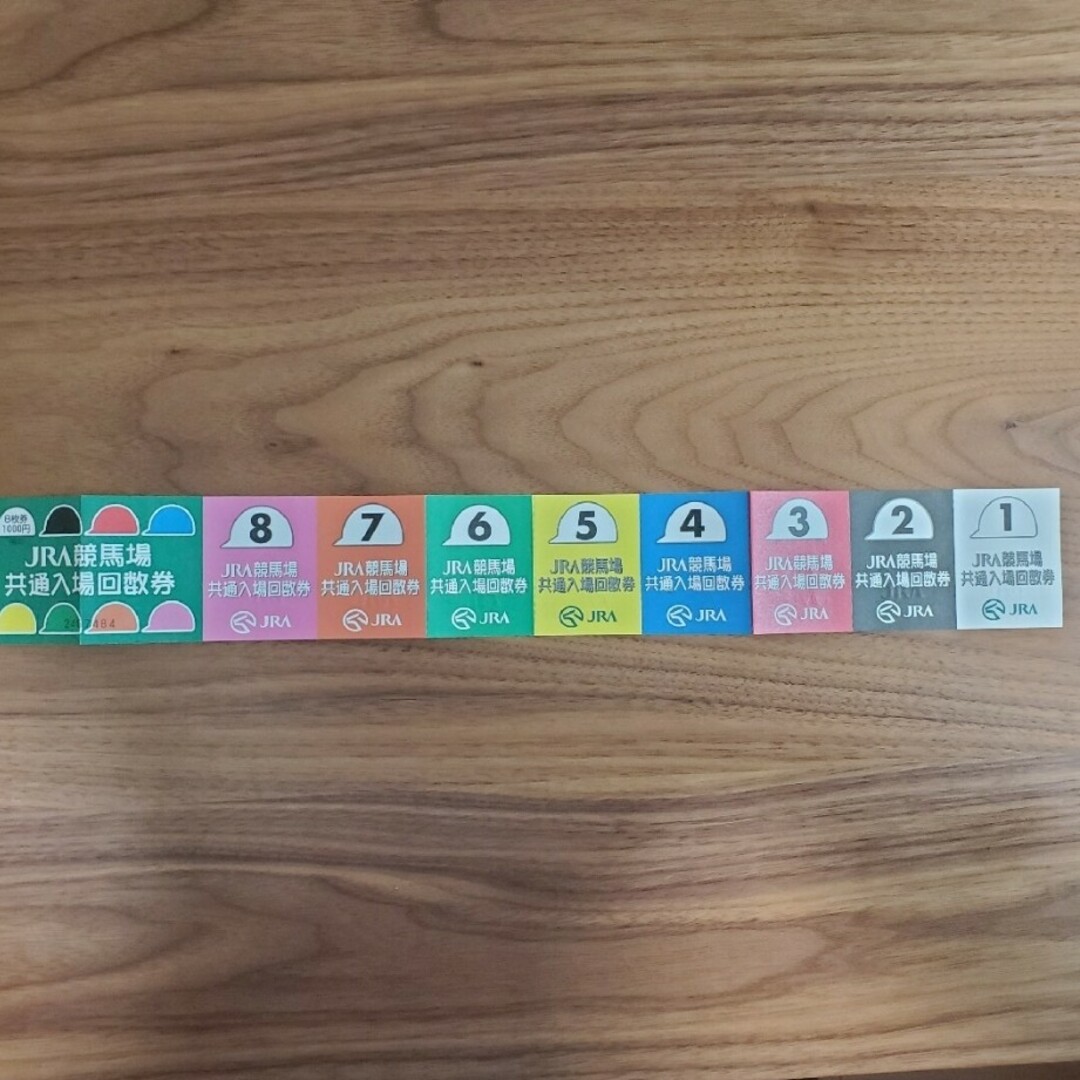 JRA 競馬場共通入場回数券 8枚セット チケットの施設利用券(その他)の商品写真