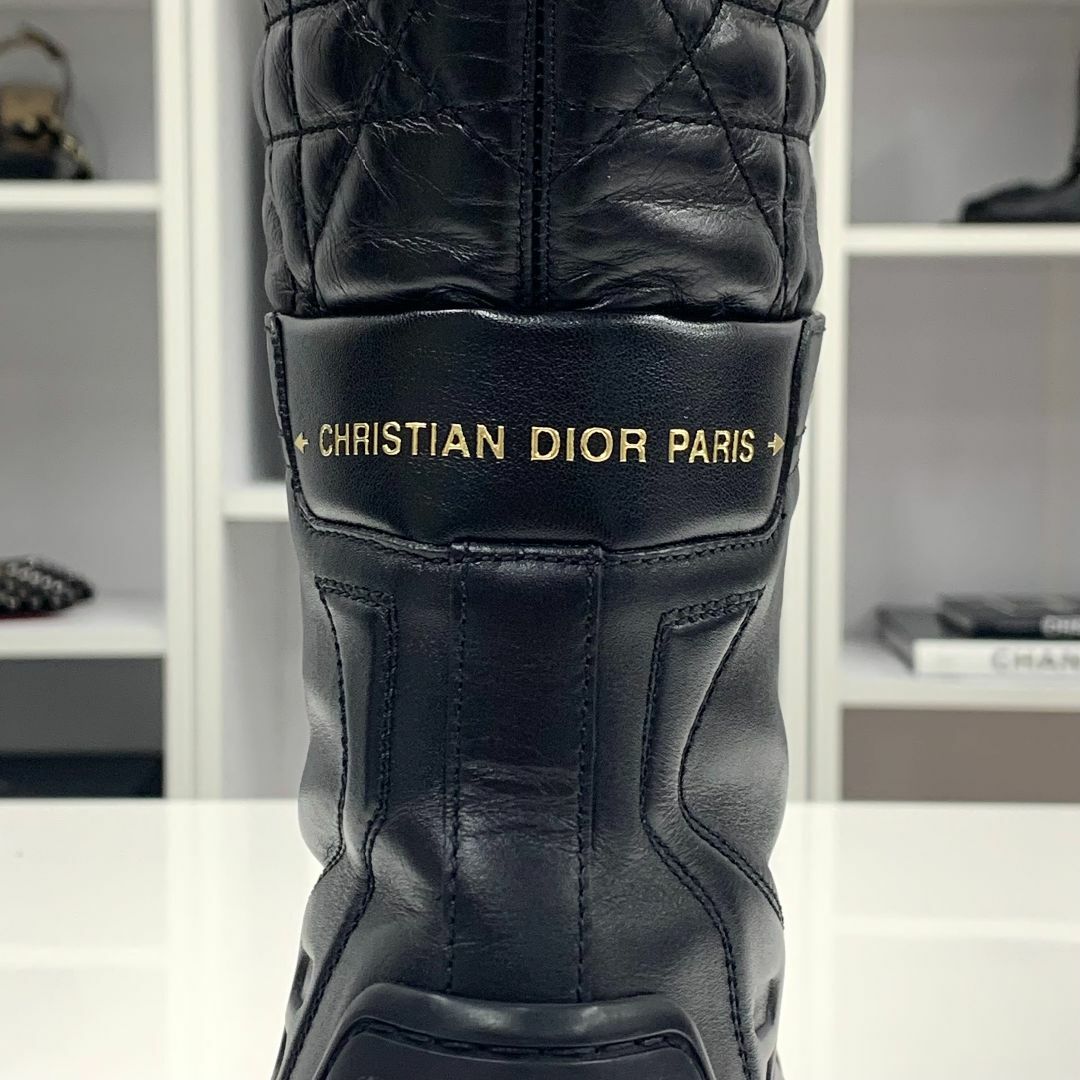 Christian Dior(クリスチャンディオール)の8906 クリスチャンディオール DIORIRON レザー レースアップ ブーツ レディースの靴/シューズ(ブーツ)の商品写真