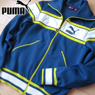 プーマ(PUMA)の美品 PUMA プーマ メンズ ジャージ/ジャケット ブルー(ジャージ)