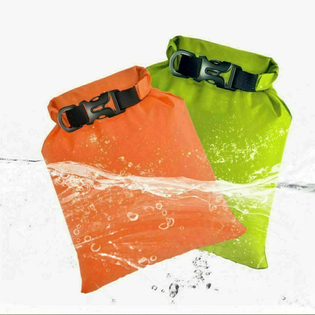 残りわずか！ 収納 スタッフバッグ　6枚セット 防水仕様　アウトドア　旅行 登山 スポーツ/アウトドアのアウトドア(登山用品)の商品写真