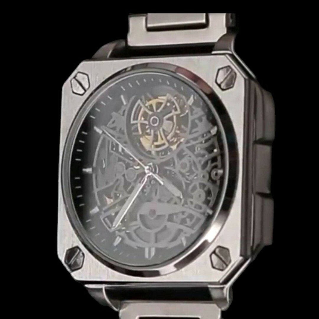 【BINBOND】メンズ 機械式時計 自動巻き 手巻き ステンレス スケルトン メンズの時計(腕時計(アナログ))の商品写真