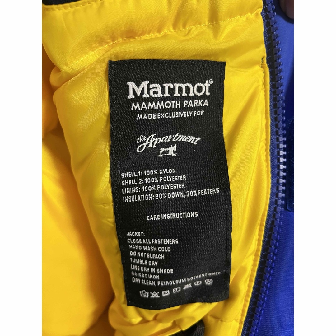 MARMOT(マーモット)のThe apartment × marmot mammoth parka  メンズのジャケット/アウター(ダウンジャケット)の商品写真