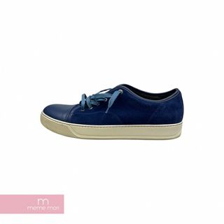 ランバン(LANVIN)のLANVIN Suede Sneakers ランバン スウェードスニーカー ローカットスニーカー 素材切替 ネイビー×ホワイト サイズ9 【240103】【中古-C】【me04】(スニーカー)