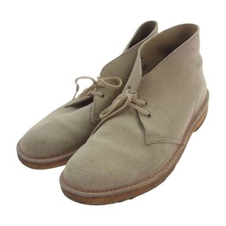 クラークス(Clarks)のClarks クラークス ブーツ イングランド製 65周年 オレンジステッチ デザート ブーツ ベージュ系 26ｃｍ【中古】(ブーツ)