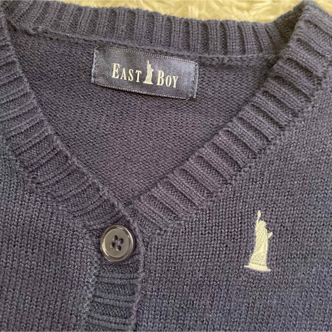 EASTBOY(イーストボーイ)のEASTBOY ニット カーディガン 90 キッズ/ベビー/マタニティのキッズ服男の子用(90cm~)(カーディガン)の商品写真